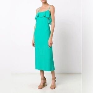 Apiece Apart Padernal Slip Dress in Neon Malachite Green